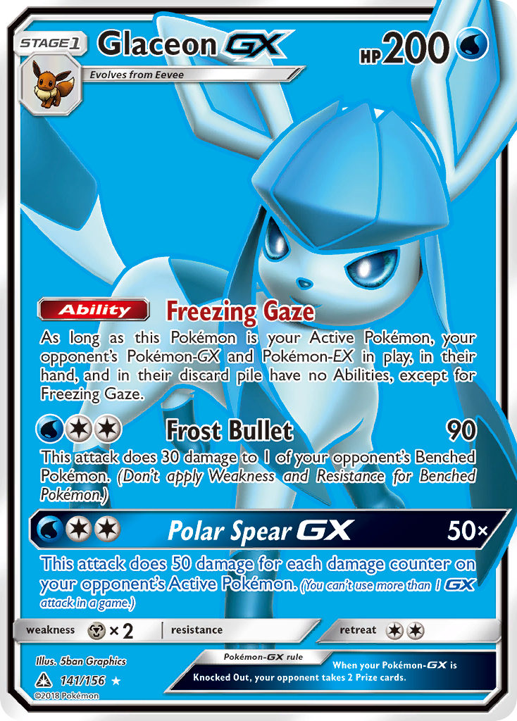 Ultra Prism Glaceon GX #141/156
